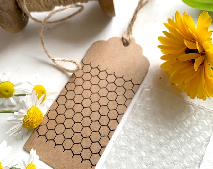 Honeycomb rubber stamp