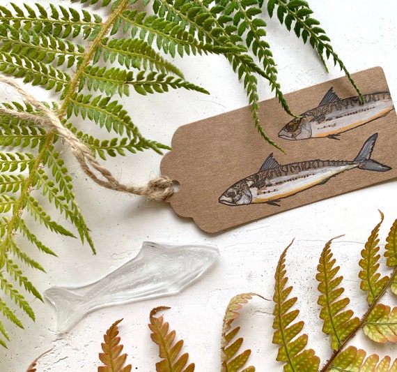 Ferns and Leaves | 12 Sticky Gift Tags Ferns and Leaves | 12 Sticky Gift Tags