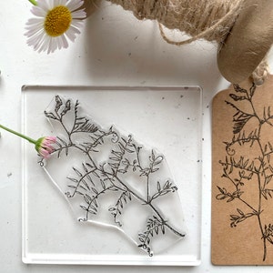 Wild Flower - Vetch Rubber Stamp - Wild Flower Rubber Stamp - Rubber Stamp - Resin Stamps - Little Stamp Store - Native - Wild - British