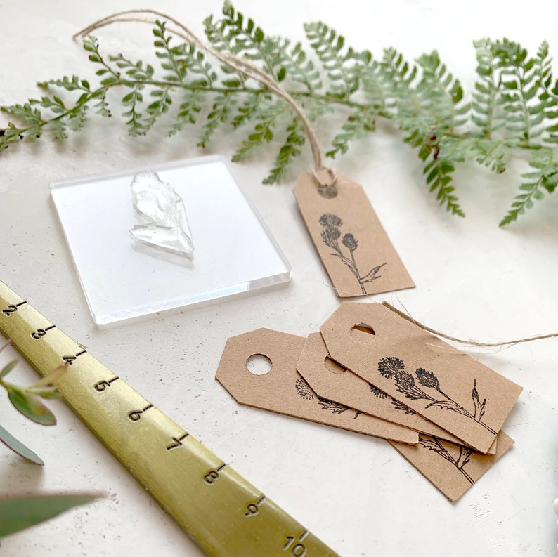 Scottish Thistle Wild Flower Clear Rubber Stamp Scottish Etsy