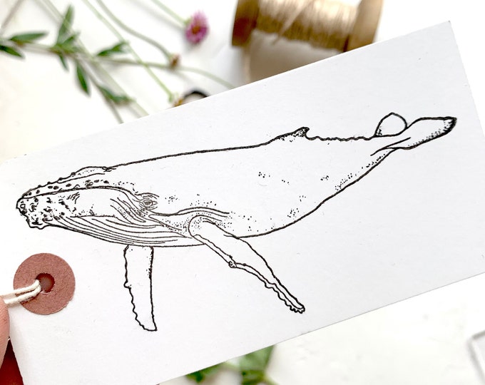 Humpback Whale Rubber Stamp