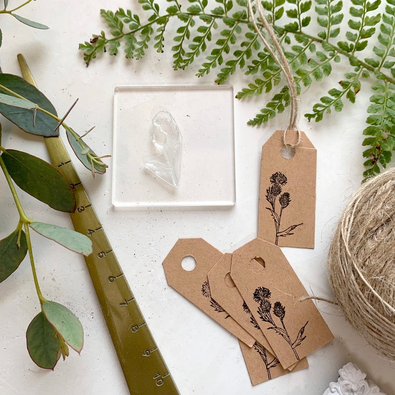 Scottish Thistle Wild Flower Clear Rubber Stamp Scottish Etsy