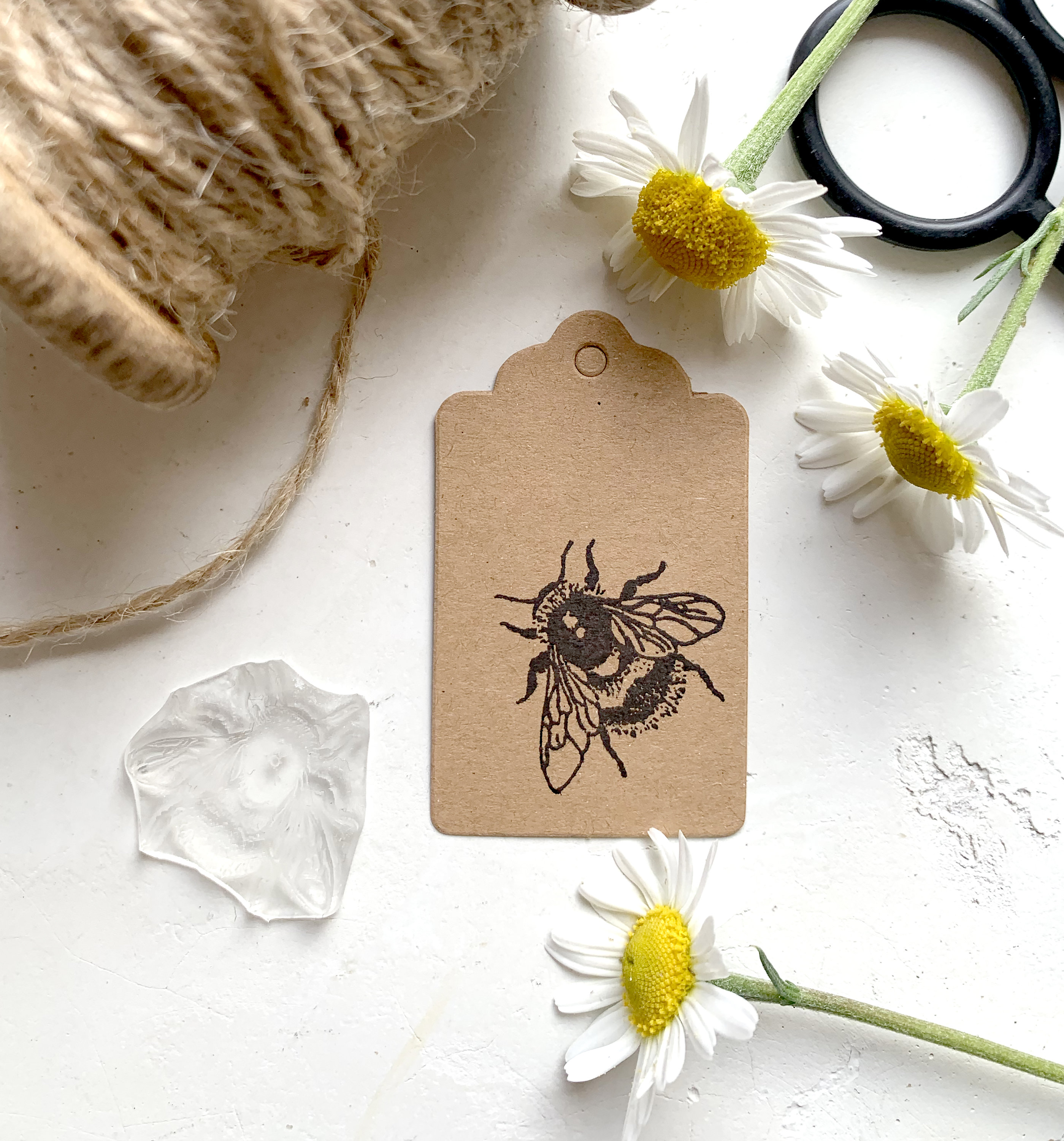 Bumblebee Rubber Stamp - Fluffy Bumblebee - Bee - Bumble Bee - Bumblebee -  Insect - Bee Stamp - Little Stamp Store - Photopolymer Stamp