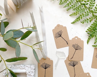 Dandelion Rubber Stamp - Dandelion Seed Head - Dandelion Flower - Make a Wish Stamp - Dandelion Gift Tags - Little Stamp Store