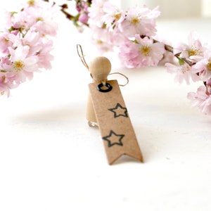 Little Star Outline Rubber Stamp - Tiny Star Stamp - Christmas Gift Wrap - Christmas Star - Handmade - Rubber Stamp - Little Stamp Store