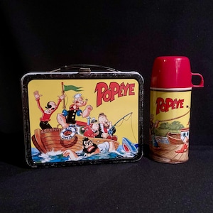 Vintage Popeye Lunchbox - Etsy