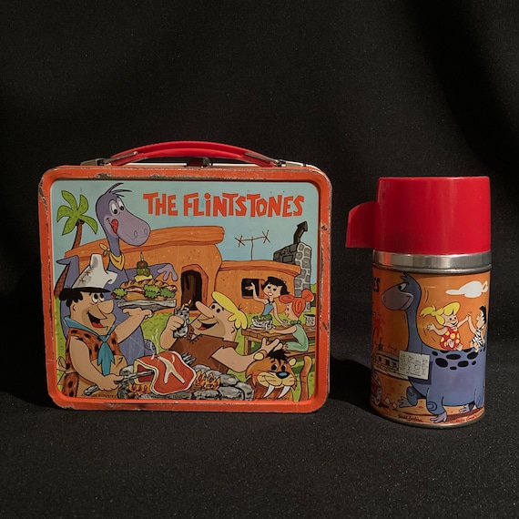 The Flintstones and Dino Lunchbox with Thermos 19… - image 2