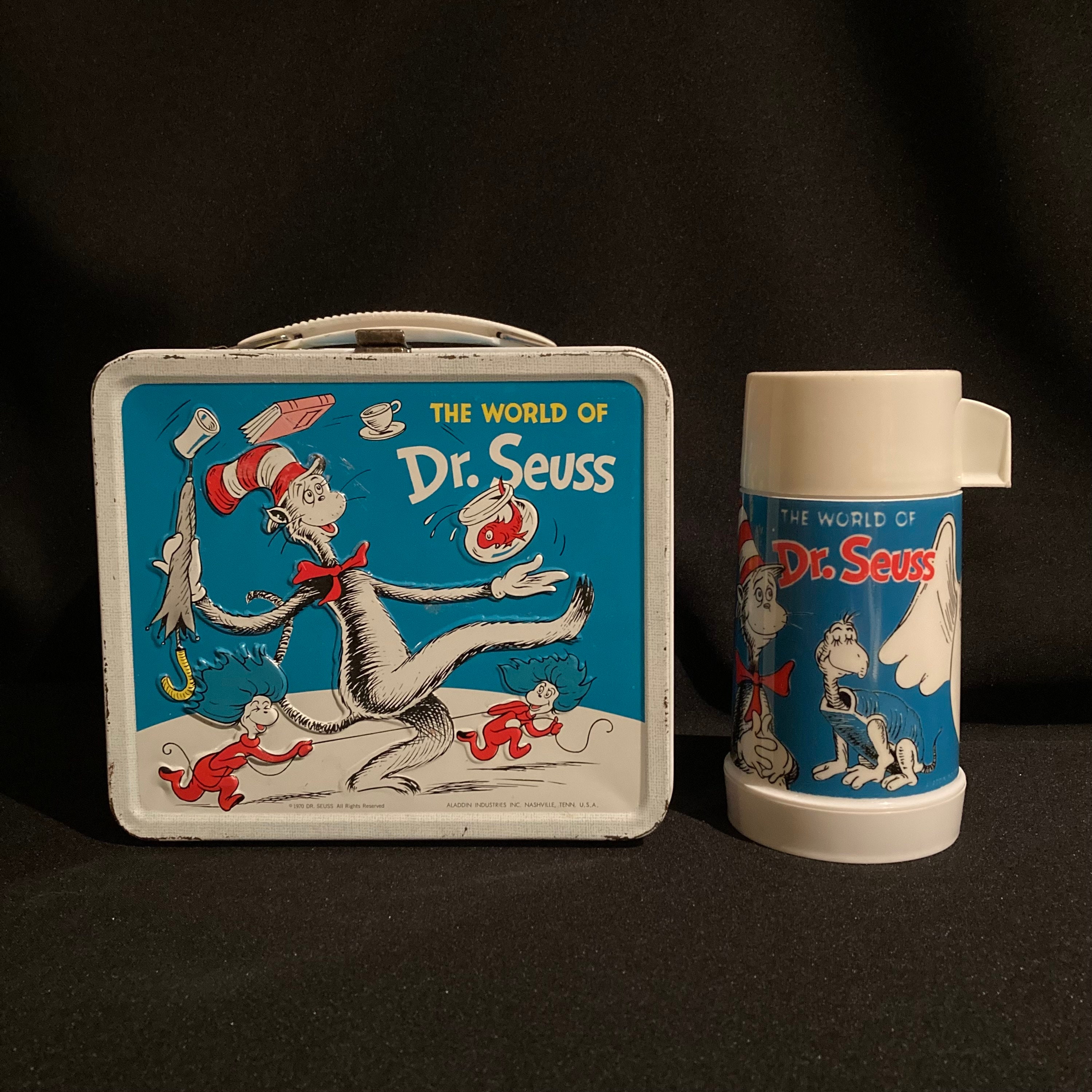 Dr. Seuss Grinch lunch box with thermos 1996