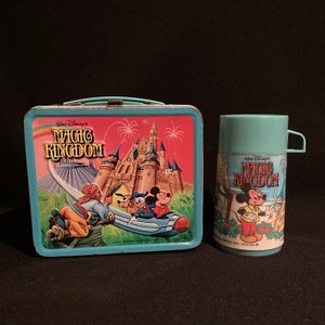 Vintage Disney Magic Kingdom Lunchbox with Thermos 1980 by Aladdin