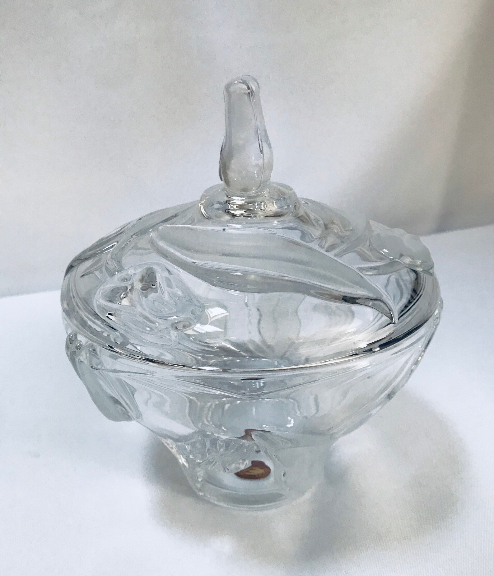 Vintage Walther Glas Tulip Bowl With Lid Made in Germany Etsy