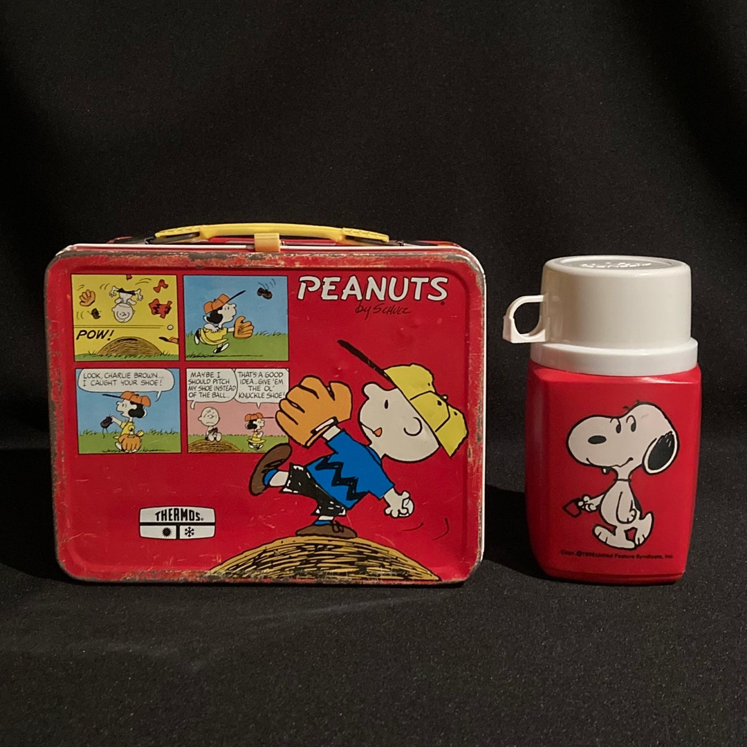 Vintage Peanuts Lunchbox With Thermos by Thermos Etsy