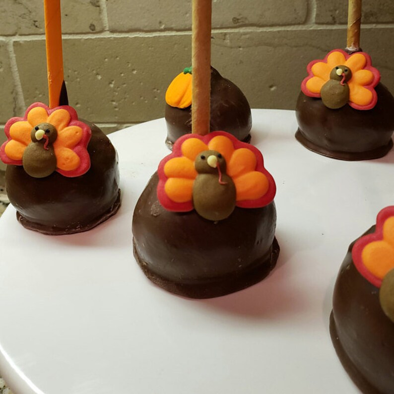 18 Royal Icing Edible Thanksgiving Turkey Decorations Etsy