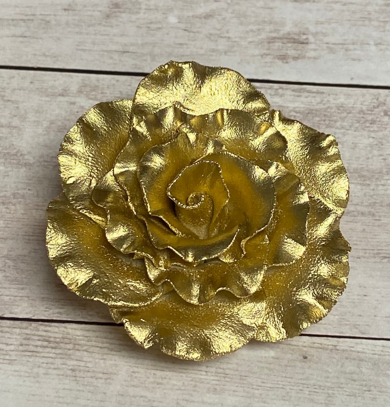 Sugar Rose approximately 3 White Yellow Etsy