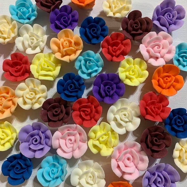 Royal Icing Roses Etsy