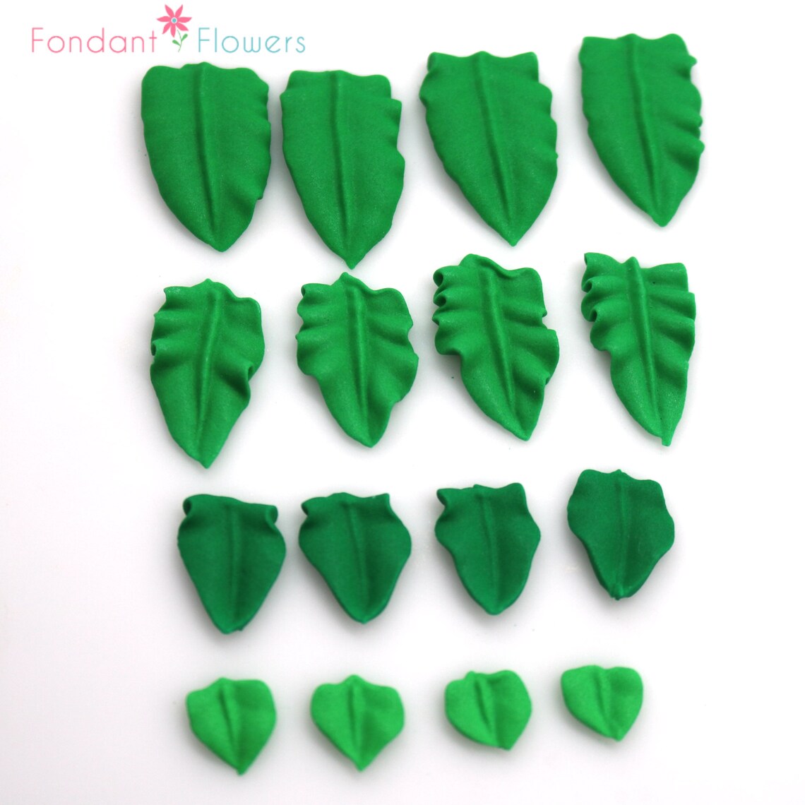 24 Royal Icing Leaves for Cake Decoration Cupcake Toppers Etsy