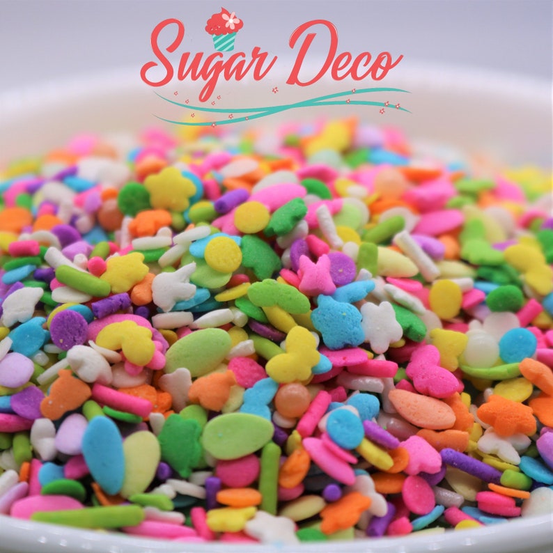 Ultimate Easter Party Sprinkle Mix Blend Eggs Rabbits Ducks Etsy