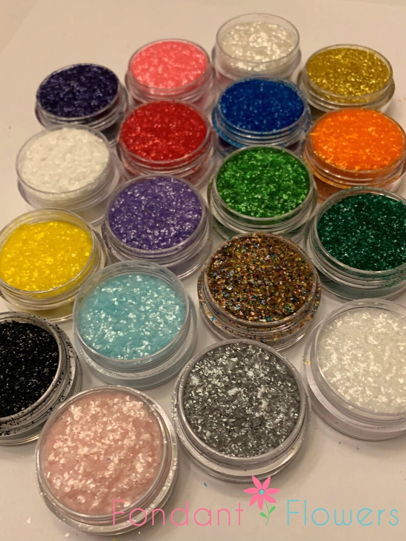 Edible Glitter - 10 grams - Multiple colors - 100% Food Safe - Add sparkle to your Cookies, Cakes, Cupcakes and Cakepops Dust 