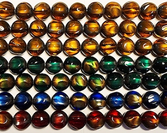 23 Piece Stand Vintage 13mm Irregular Tiger Eye Beads