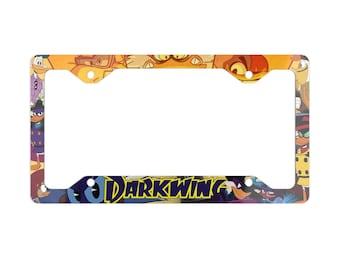Darkwing Duck License Plate Frame Thin Metal