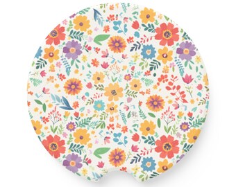Wildflower Soapstone Car Coaster Set