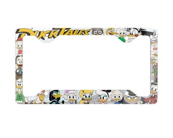 Ducktales License Plate Frame Thin Metal