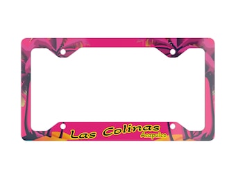 Las Colinas Acapulco License Plate Frame Thin Metal