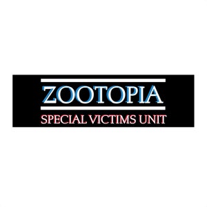 Zootopia Special Victims Unit Bumper Stickers