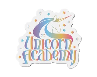 Unicorn Academy Die-Cut Magnet