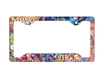 The Muppet Show License Plate Frame Thin Metal