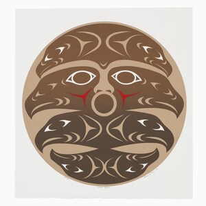 Vintage 1993 Susan Point Coast Salish Serigraph Hawk Spirit