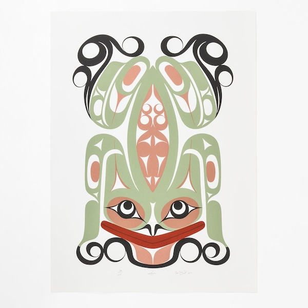 2011 Northwest Native Frog (Wak'es) Print by Francis Dick