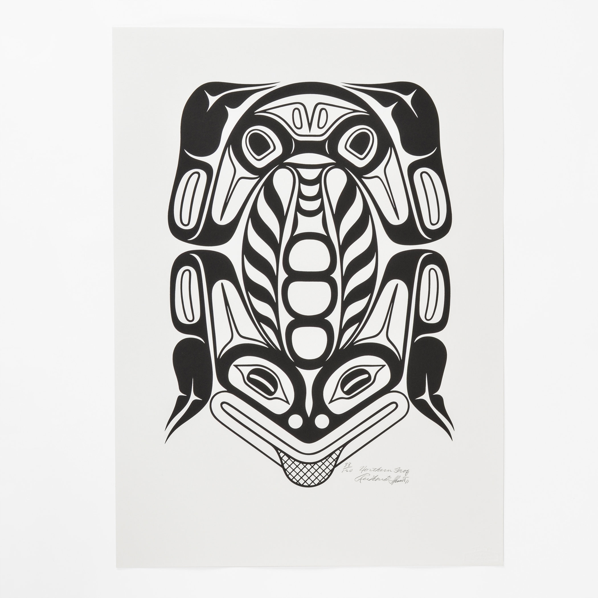 Modern Northwest Coast Native Northern Frog Print by Richard Hunt