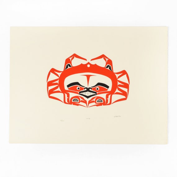 アート・デザイン・音楽 Northwest Cost Indian Art Haida Indian Art Print, Pacific Northwest Coast Native American