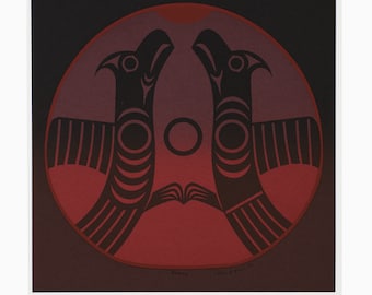 Vintage 1991 Susan Point Coast Salish Serigraph Harmony