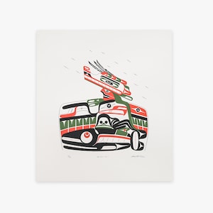 Vintage Northwest Coast Indigenous Print 'Bo-Qui-La' by Art Thompson