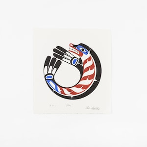 Classic Northwest Coast Indigenous Heiltsuk Seal Print by Ben Houstie