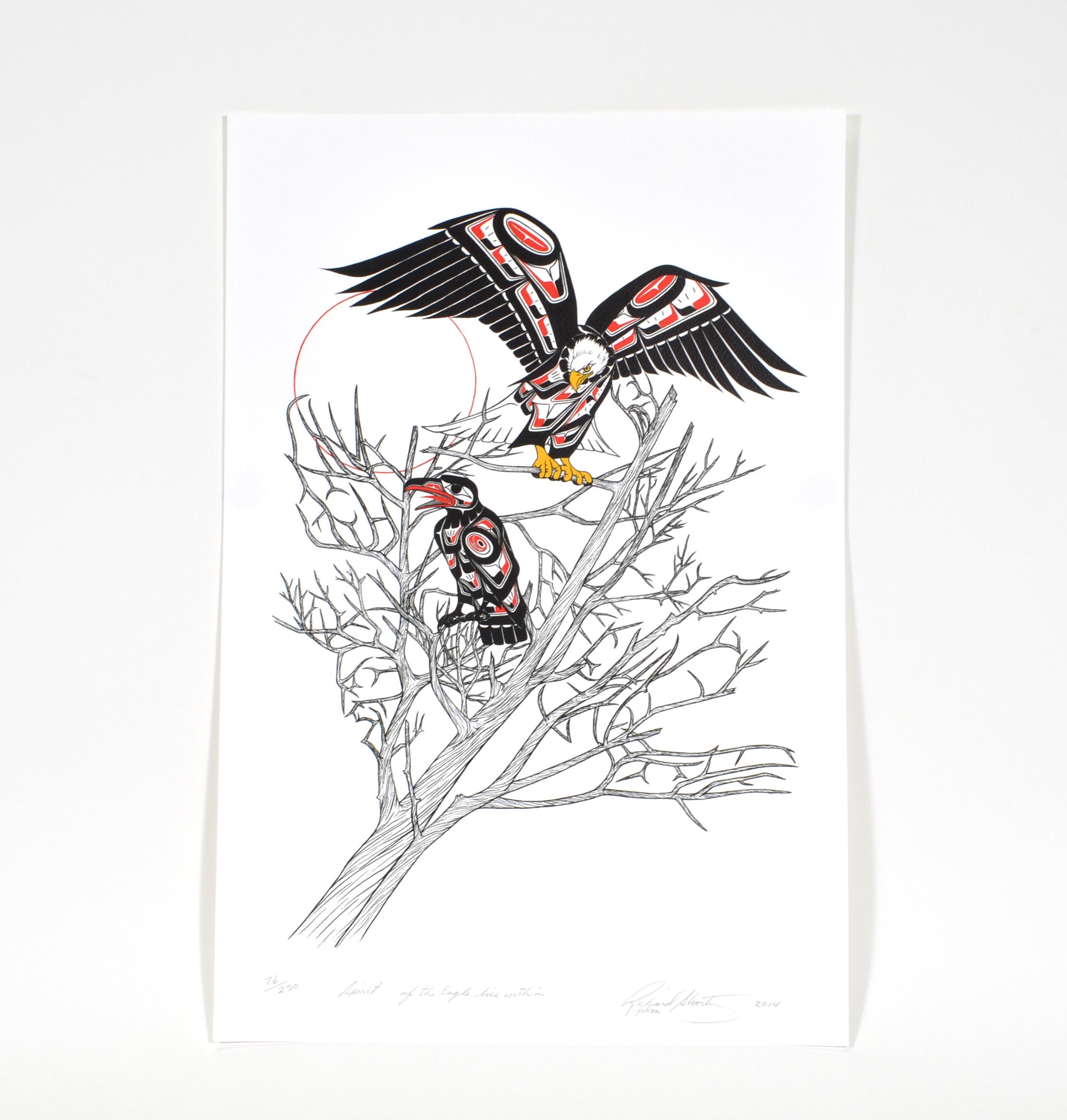 Northwest Coast Indigenous Eagle and Raven Print by Richard Shorty - Etsy