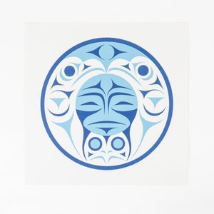 Modern 2020 Northwest Coast Indigenous Love and Light Print by Margaret August