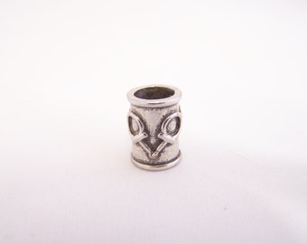 Antiqued Silver Snaffle Bit Design Large Hole Bracelet Bead