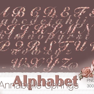 Art FONTS-Blush Sparkles,Digital Letters,Blush Art design,Cute Girl,Download PNG, Spring  design,card and stationery,scrapbooking ,party