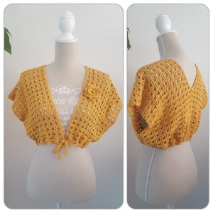 Sunrise Bolero crochet pattern Dutch only, pattern, cardigan, digital download.