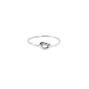 Silver navy knot phalanx ring925