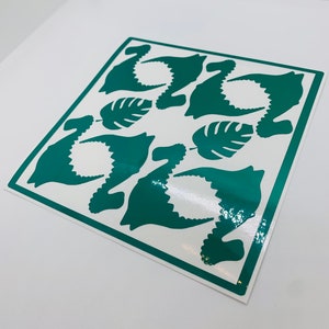 Reflective Dinosaur Decal Sticker. Safety Sticker.
