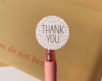 48 Matt Thank You Stickers. Pastel. Wedding Stickers. Party Stickers. Business Stickers.