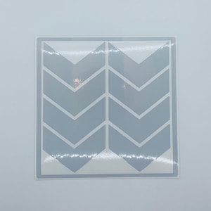 Reflective 6cm Wide Chevron Decal Sticker. Safety Sticker.