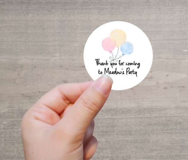 Personalised Birthday Stickers. Party Bag Stickers. Birthday Etsy UK