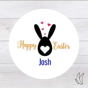 Personalised Happy Easter Stickers Labels Business Packaging Stickers Envelopes Gift