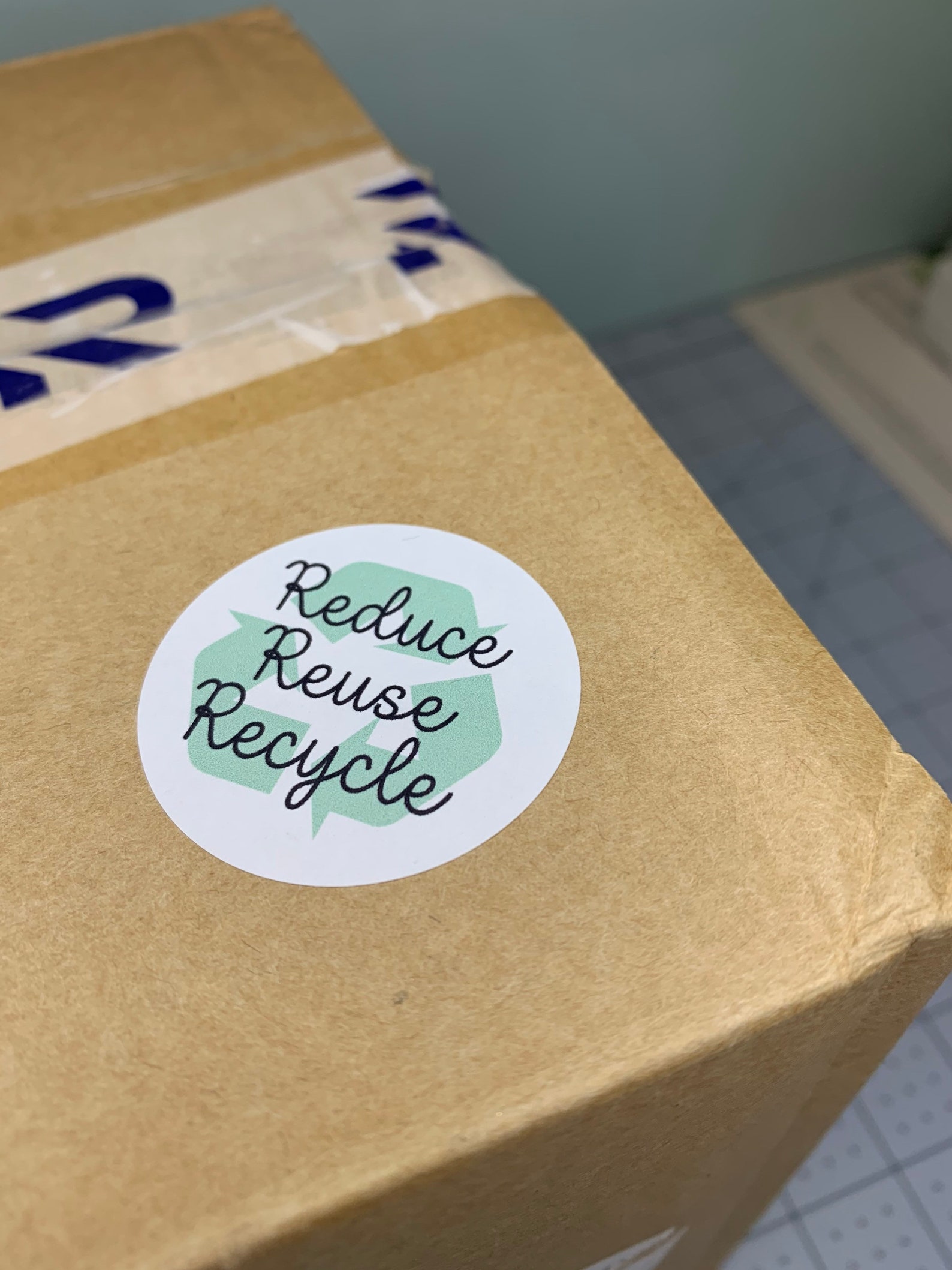 Eco Friendly Matt Stickers. Reduce Reuse Recycle. Made From Etsy