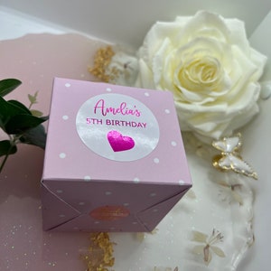 Autocollants brillants personnalisés pour 1er/2e/3e/4e/5e anniversaire. Autocollants de sac de fête.