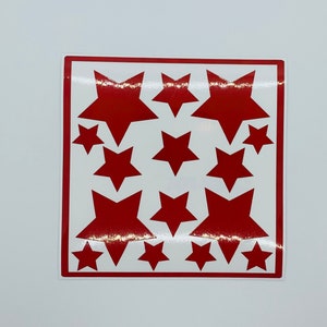 Reflective Star Decal Sticker. Safety Sticker.